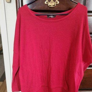 Red Off the shoulder sweater
